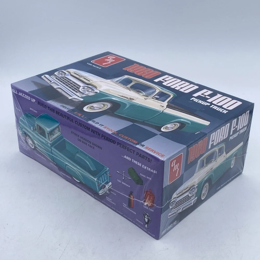 UH AMT 1:25 GREEN 1960 Ford F-100 Pickup Truck Deluxe 3 in 1 Model Kit Sealed